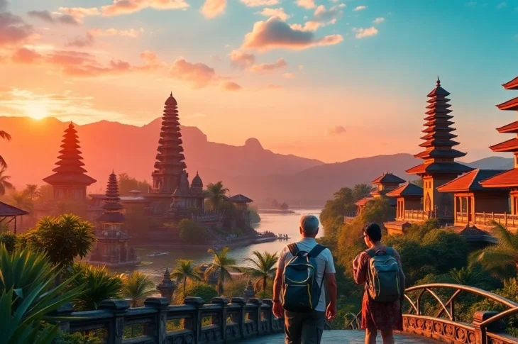 Active guide leading travelers through scenic Lombok attractions, highlighting local culture and landscapes for visitors seeking travel tips in Indonesia.