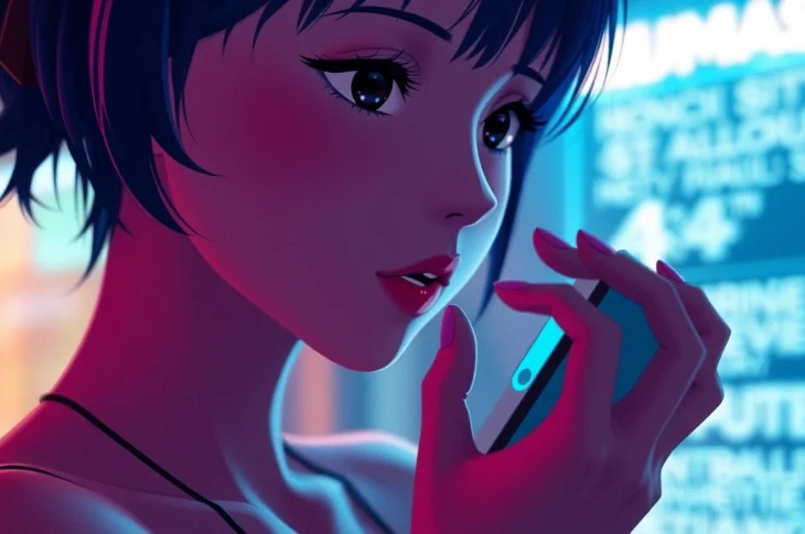 AI girl engaging in nsfw ai chat with a realistic and expressive face, highlighting unfiltered digital intimacy, designed for screen readers.