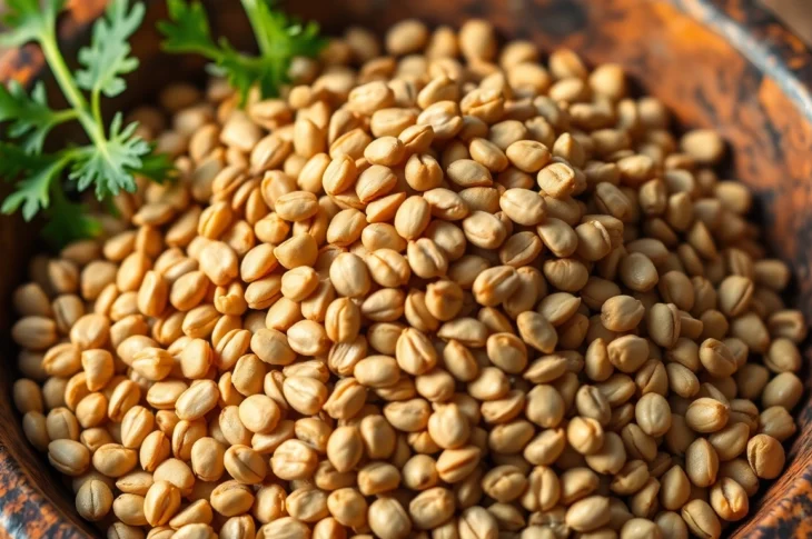 Coriander Seeds displayed in a rustic bowl highlighting their freshness and texture for culinary use